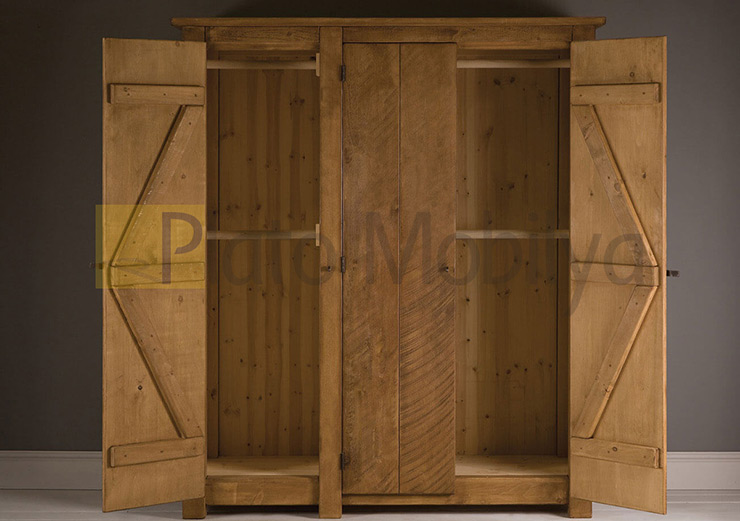 Özel Ölçü Doğal Ağaç Gardrop