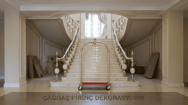 Pirinç Merdiven Korkuluk