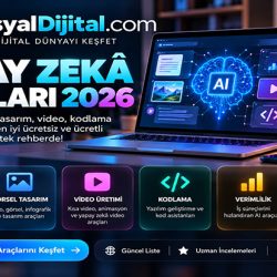 SosyalDijital yapay zekâ araçları 2026 içerik, tasarım, video ve kodlama rehberi